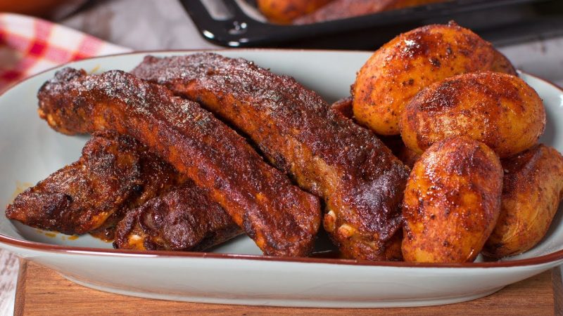 Costillas de Cerdo al Horno con Patatas