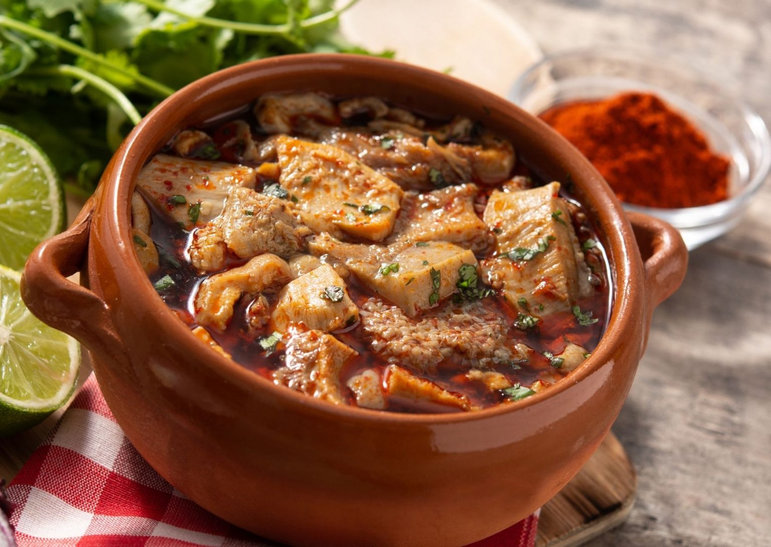 Cazuela de mondongo (callos, tripa) con leche - Recetas de c