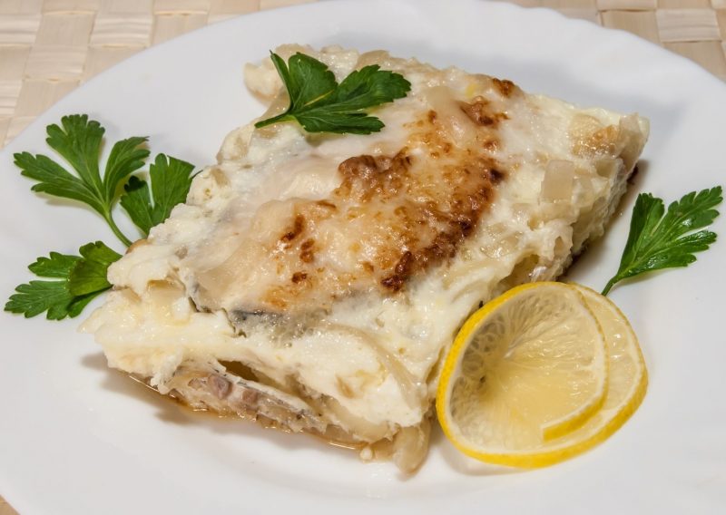 Filetes de brótola al roquefort